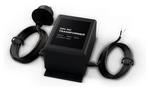 24V AC transformer with mains lead and plug