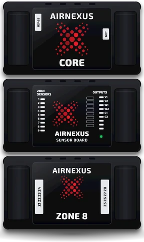 ZoneNexus Core, Sensor Board and Zone 8 boards